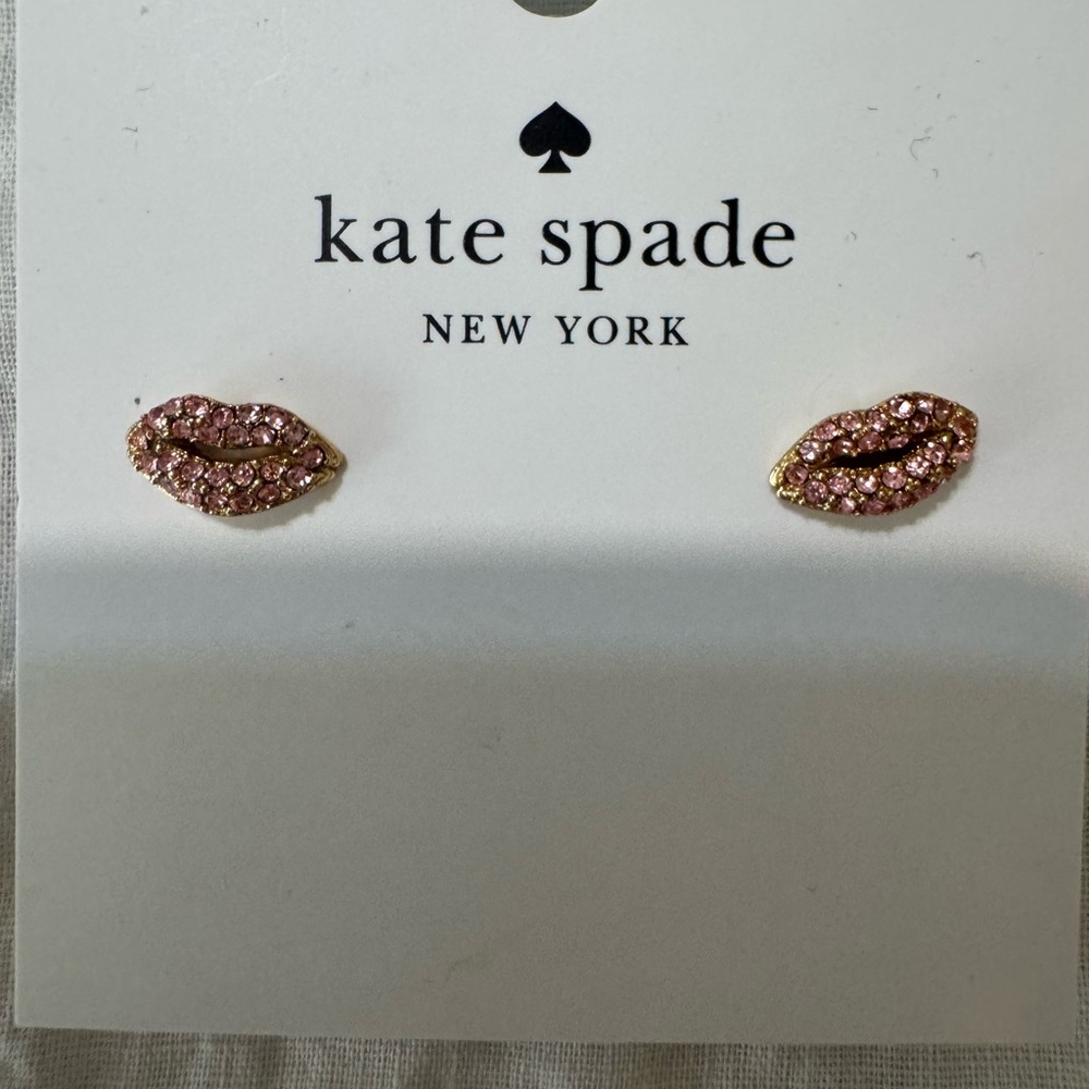Kate Spade Pink Lip Earrings